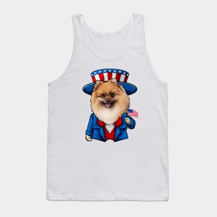 Fourth of July Pomeranian Tank Top